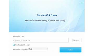 Syncios iOS Data Eraser: App Reviews; Features; Pricing & Download | OpossumSoft